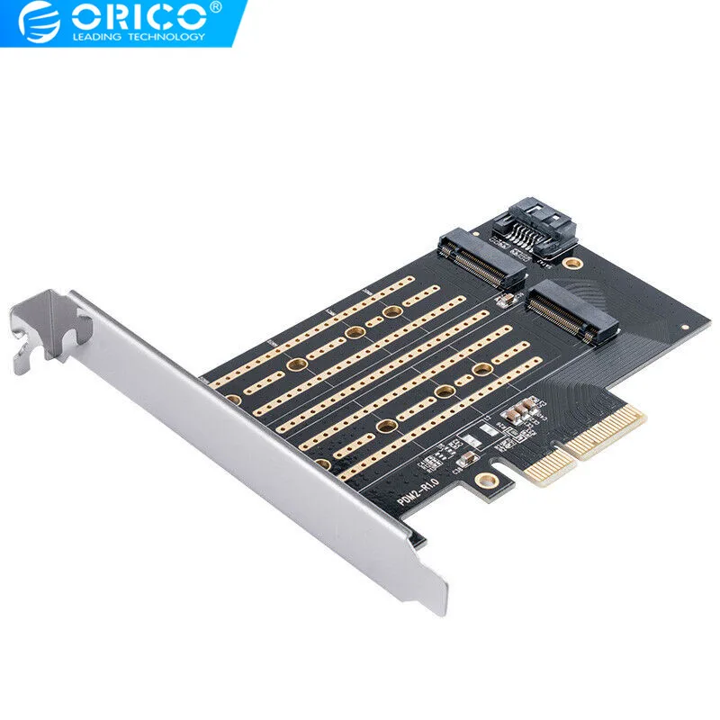 Original ORICO USB 3.0 PCI-E Expansion Card 5 Ports Hub Adapter External Controller Express Card with 4-pin Power Connector Cord