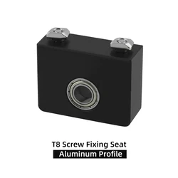 Enhanced Adjustable Z - axis T8 Screw Fixing Bracket - Upgraded Injection Bearing Design - 2 PCS (Aluminum Profile)