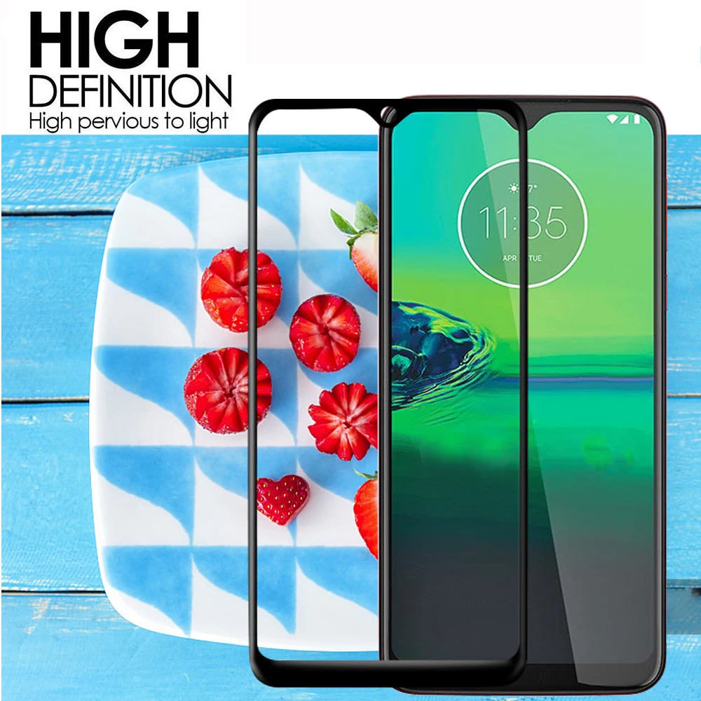 Пленка из закаленного стекла для Motorola Moto G8 Plus, защита экрана, защита от пыли, против царапин, на весь экран, для Moto G8 Play, клей
