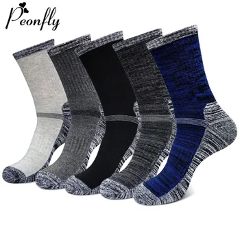 

PEONFLY 1 Pair Cotton Compression Socks For Men High Quality Thick Warm Socks Funny Colorful Socks Happy Socks Men