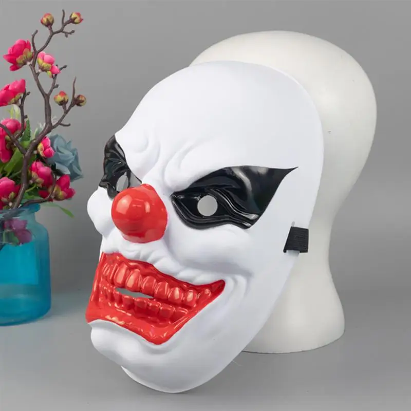 1pc Clown Mask Safe Devil Durable PVC Creative Horror Performance Mask Costume Props Full Face Mask For Halloween