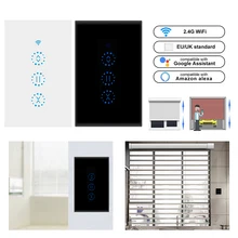 Smart Touch сенсор переключатель электрические механические жалюзи шторы Wi-Fi переключатель Alexa эхо Голосовое управление для рольставни мотор двери