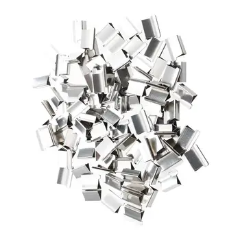 

100 pcs 15mm x 10mm x 5mm Metal Reusable Refill for Clam Clips Dispenser