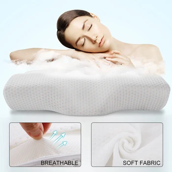

Health Cervical Pillow Slow Rebound Pillow Memory Foam Pillow Creative Comfortable 50*30cm Office Sleeping Relax Home Textiles