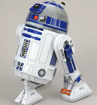 

Star Wat Robot Mecha R2-D2 3D Paper Model Decoration DIY Manual Stereo Paper Model Paper Mold Making Robot Model Children Toys