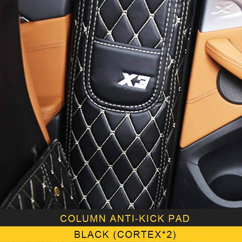 Carманго для BMW X3 G01 уход за автомобилем сиденье задняя защитная крышка кожаный анти-удар коврик подушка интерьерные аксессуары - Название цвета: Оранжевый