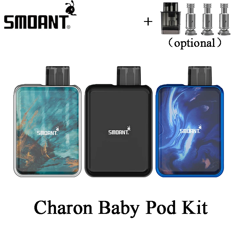Оригинальный набор Smoant Charon Baby Pod с батареей 750 мАч и картриджем 2 мл Vape Kit E Cig VS Pasito /
