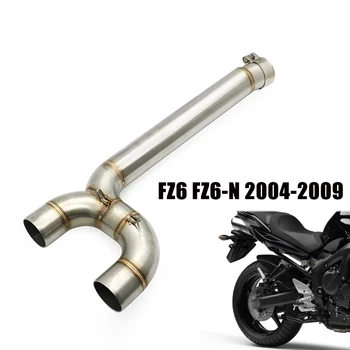 

Motorcycle Exhaust Middle Pipe Link Connect Full System For Yamaha FZ6 FZ6N 2004 2005 2006 2007 2008 2009 FZ 6N 6 FZ-6N