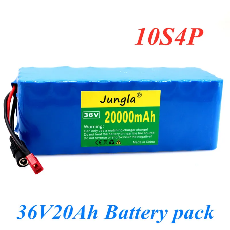 New original 36V battery 10S4P 20Ah 36v 18650 battery pack 500W 42V 20000mAh for Ebike electric bicycle with BMS+ 42V charger