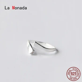 

La Monada Women Ring 925 Sterling Silver Minimalist Rings For Women 925 Silver Fine Jewerly Rings Woman Open Stylish
