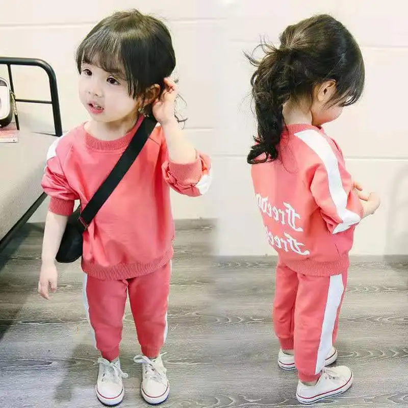 

Children Autumn & Winter Korean-style Hoodie Female Baby Set 2020 New Style 05-Year-Old Girl plus Velvet Two-Piece Clothes