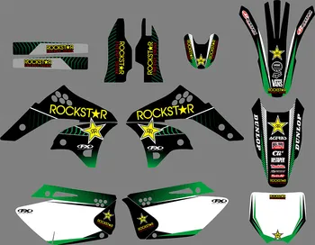 

Free Custom Logos Numbers Names Colors Motorcycle STICKERS Graphics Decals For KAWASAKI KXF250 KX250F 2006 2007 2008 250KXF
