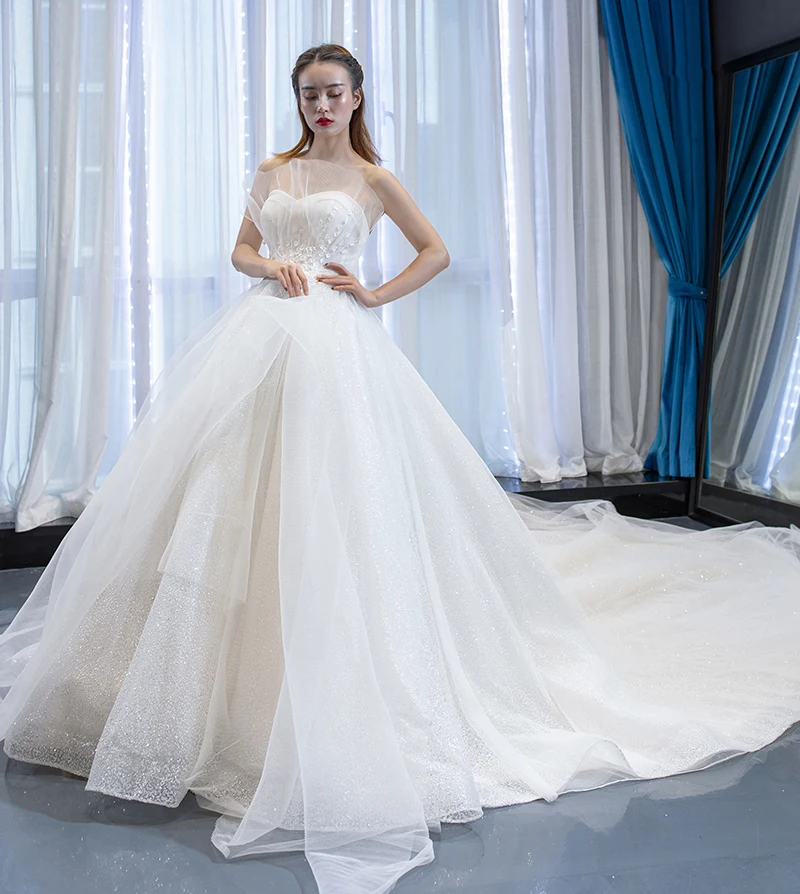 J67023 jancember lace wedding dress in Wedding Dresses strapless ball gown lace sequined with marriage vestido de noiva