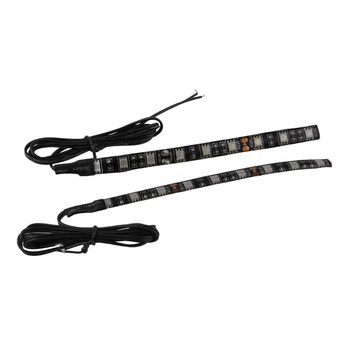 

2PCS 6 LED Strip Light Bar Third Brake Light Motorcycle Turn Signal Backup License Plate Universal Amber Lights Strip