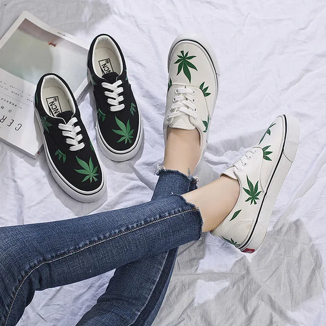 US $12.43 Promotion Spring Autumn New Women Canvas Shoes Leopard Fashion Sneakers Lowcut Shoes Woman High Qu