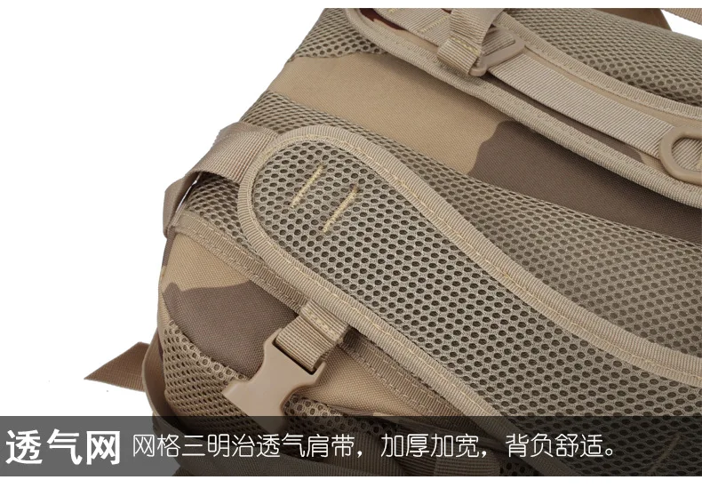 Waterproof Climbing Hiking Military Tactical Backpack Bags Camping Hunting Trekking Rucksack Outdoor Sport Camouflage Bag