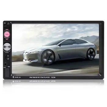 

7023B 2 Din Car Multimedia o Player Stereo Radio 7 inch Touch Sn HD MP5 Player Support Bluetooth FM Camera SD USB Aux (W