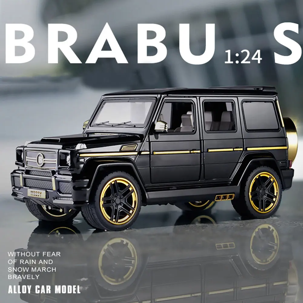 Литая под давлением модель автомобиля Brabus G65 1:24, Игрушечная модель автомобиля из металлического сплава, модель автомобиля, игрушки для детей и взрослых, коллекция автомобилей