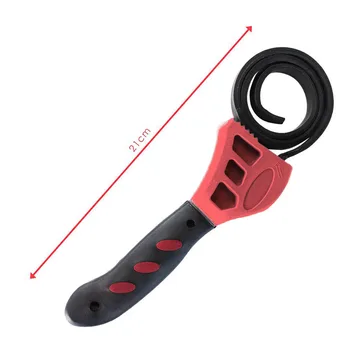 

Rubber Strap Wrench Set Adjustable Hand Held Lid Plumbing Tighten Or Loosen Tool