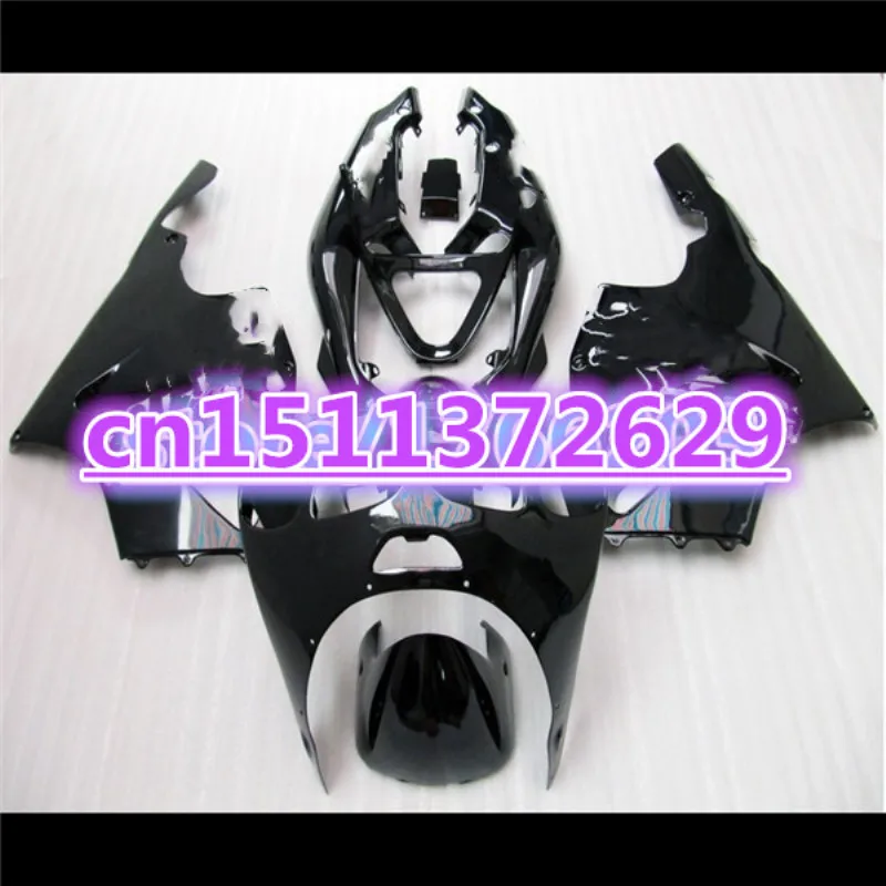 

Обтекатели для Kawasaki 1996-2003 ZX7R Обтекатели ninja ZX 7R 96 97 98 99 00 01 02 03 глянцевый черный с серебром