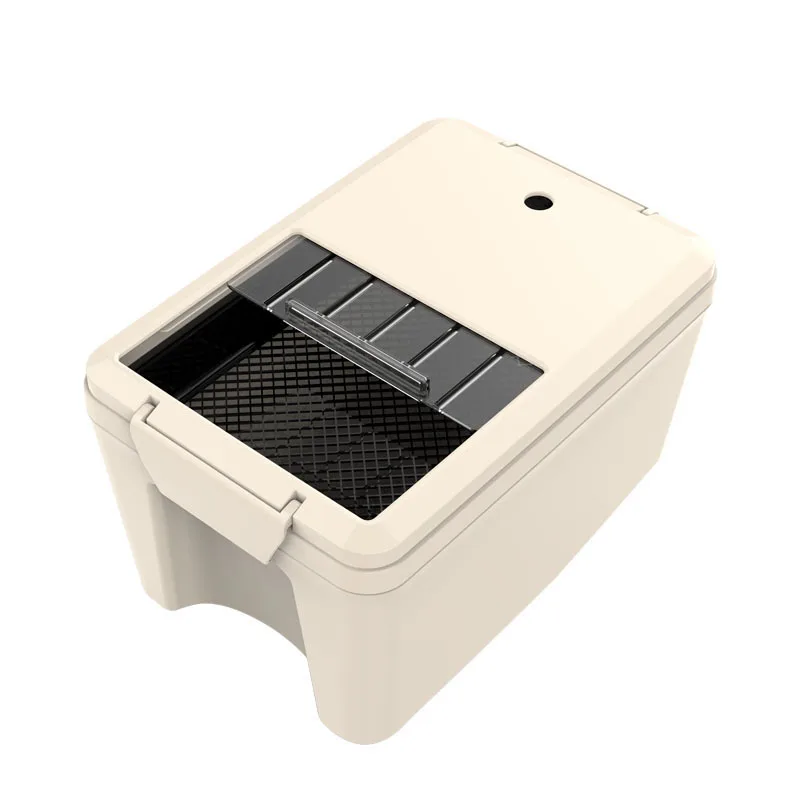 Living room  plastic tea bucket Push-pull cover with filter screen tea dregs waste water bin Household tea set drain bucket