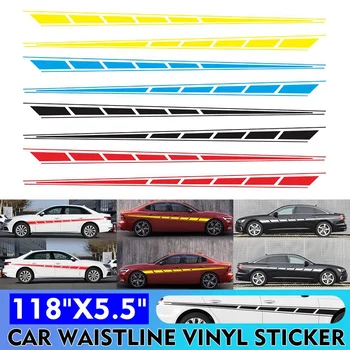 

Car Side Stripes Racing Sports Auto Body Vinyl Decal Stickers Decoration Universal For Honda/VW/Toyota/BMW