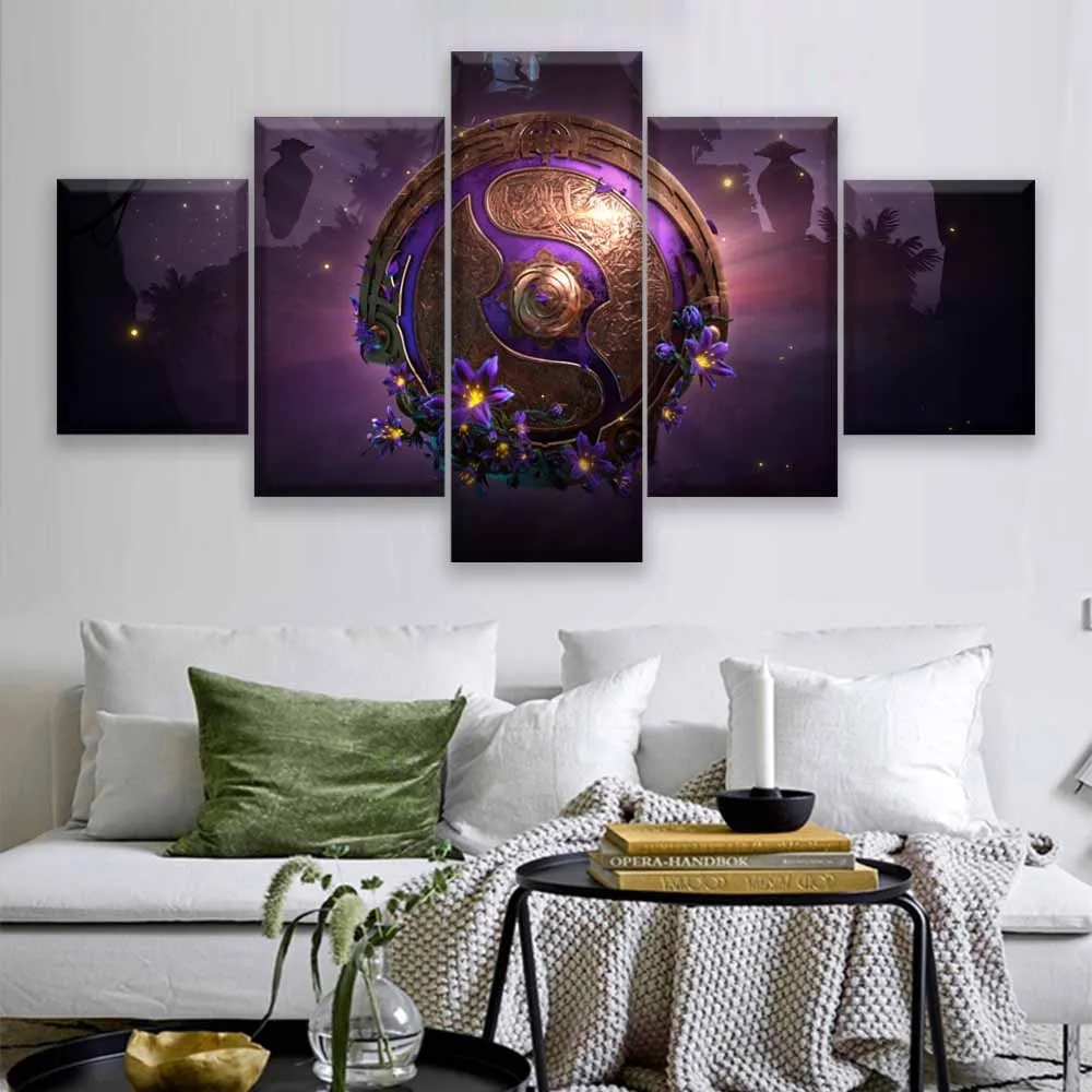  Modern Canvas Painting Modular Game Poster 5 Pieces 2 DotA Juggernaut Wall Art Home Decor Boys Room