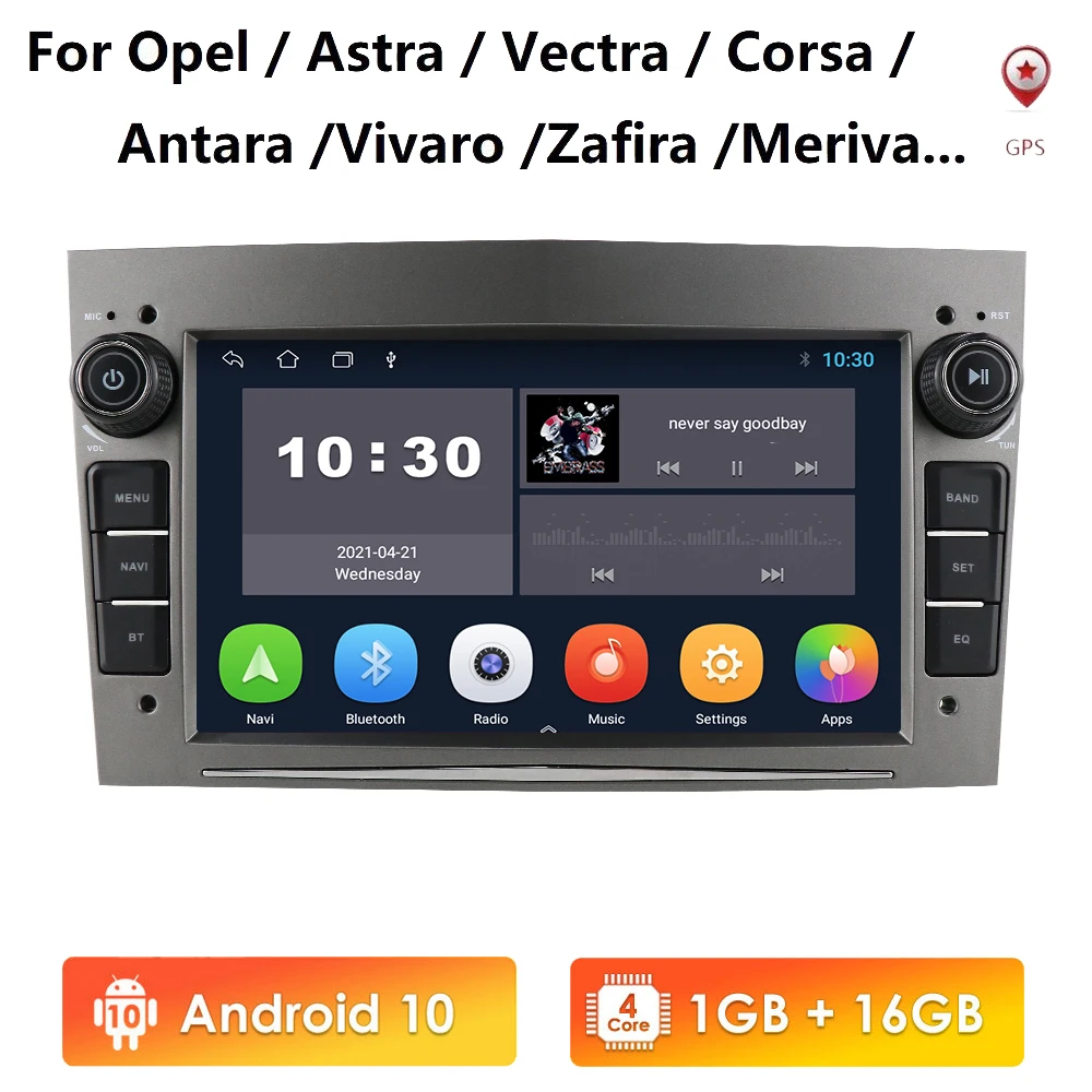 Автомагнитола для opel стерео-система на Android 10 2 Гб ОЗУ 16 ПЗУ с 7 &quotэкраном GPS Wi-Fi