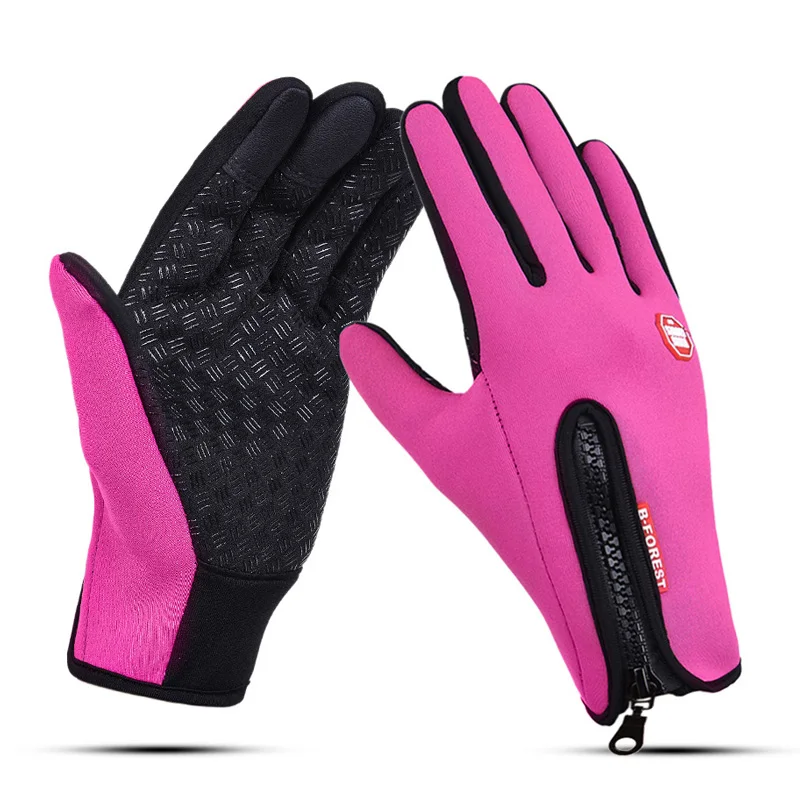 Универсальные перчатки для велоспорта с сенсорным экраном, полный палец, велосипедные зимние теплые перчатки для катания на лыжах, на открытом воздухе, для пеших прогулок, для езды на мотоцикле, спортивные перчатки