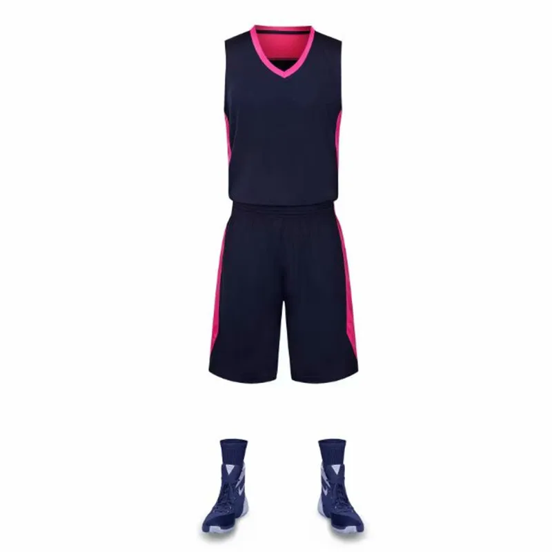 Basketball Jerseys Set Breathable Team Sports Suit Uniforms Competition Ball Name Number Kids and Adult