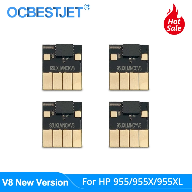 V8 955 не существует чип обнуления для hp 955 955XL чип автоматического сброса для hp Officejet Pro 7740 8210 8710 8715 8720 8725 8730 8740 Постоянный чип