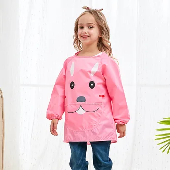 

Yuding Waterproof Apron Painting Drawing Coat for Children Girls Costume Crafts DIY Antifouling Aprons Kids\Girl Kindergarten