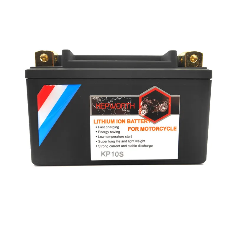 KP10S 12V 10Ah стартовый Аккумулятор для мотоцикла LiFePO4 120wh скутера литиевая батарея CCA
