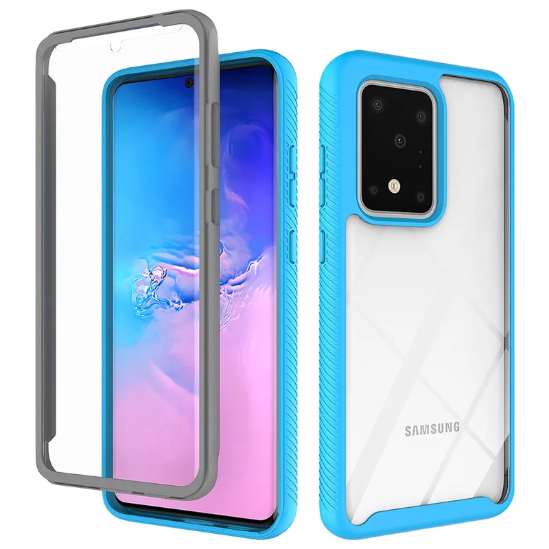 Чехол для телефона Samsung s9 s105G note10 s20 Plus note20Ultra s10lite S20FE с передней и задней панелью на