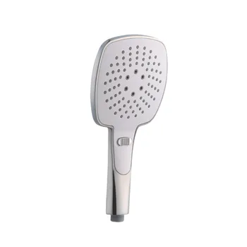 

Electroplating Handheld Shower Head 3 Modes ABS Water Saving Modern Easy Install Bathroom With Control Button Durable Hotel Home