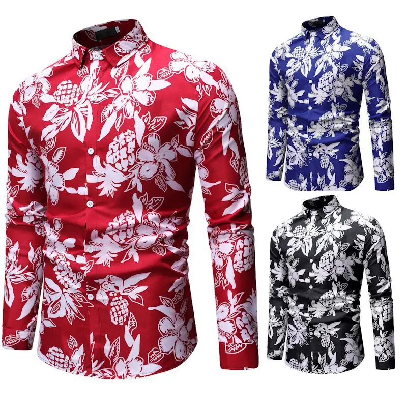 

Top men,shirt men,men's shirts,fashion casual shirts,printed shirts, men's lapel shirts, long sleeve shirt men, men's clothing,