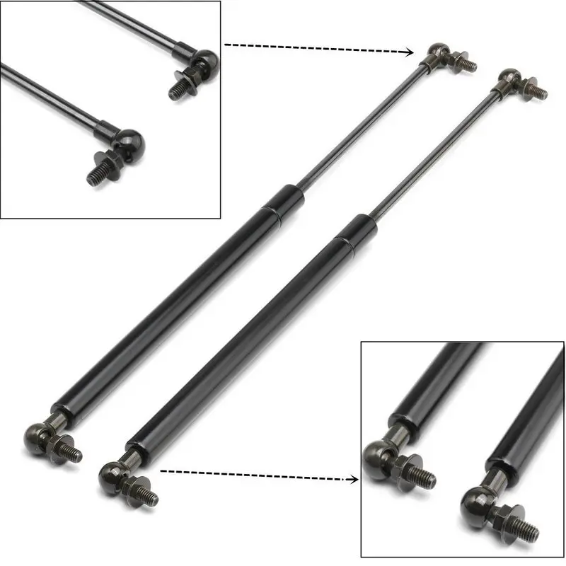 1 Pair Metal Hood Lift Supports 45.57cm Length Gas Shock Strut Damper