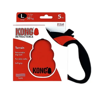 

KONG KONG TERRAIN belt leash Roulette animal 5m Size L Red