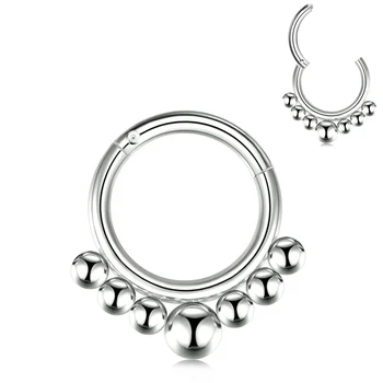 

Twist Nose Ring Ball 16G Hoop Shape Septum Helix Screw Piercing Ear Tragus Stud Cartiliage For Women Body Piercing Jewelry 1pc