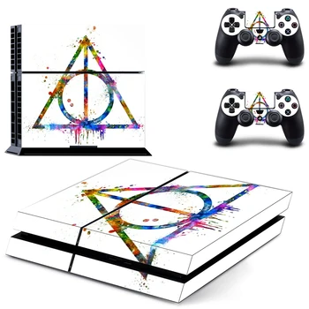

Geometric Patterns Style Decal Skin Sticker for PS4 Playstation 4 Console Protection Film + 2Pcs Controllers Protective Cover
