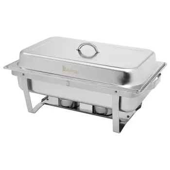

ZOKOP 9L-1*2 Single Basin Two Set Stainless Steel Rectangular Buffet Stove