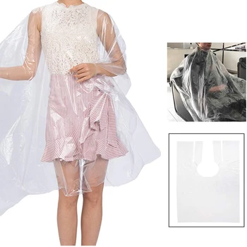 

50/100pcs Disposable Hairdressing Capes Waterproof Apron Cutting Perm Dye Hair Cape Hair Salon Apron Hairdressing Cape