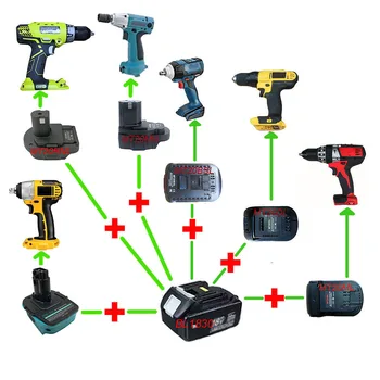 

Adapter MT20DL MT20BSL MT20ML MT20MN MT20RNL MAK1820 Use Makita 18V Li-ion Battery BL1830 on Milwaukee Bosch Dewalt Ryobi Tool