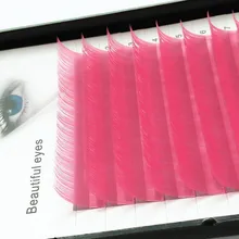 C/D curl 8-15 мм 0,07/0,1 мм Ложные ресницы изготовленный на заказ печатание полного цвета ресниц индивидуальные цветные ресницы из искусственной кожи, ресниц для наращивания