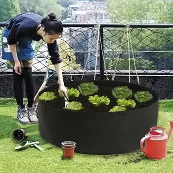 

15/50/100 Gallons Round Shape Potato Grow Pot Plant Grow Bag Creative Storage Container Balcony Spring Practical Vegetable
