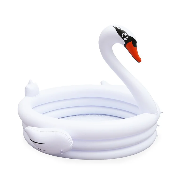 Zhenwei 1.5M Pool Inflatable Water Swim Pool Floats Summer Fun Beach Toys for Kids Baby Boys Girls (Swan)Ride-on Toddler Toys