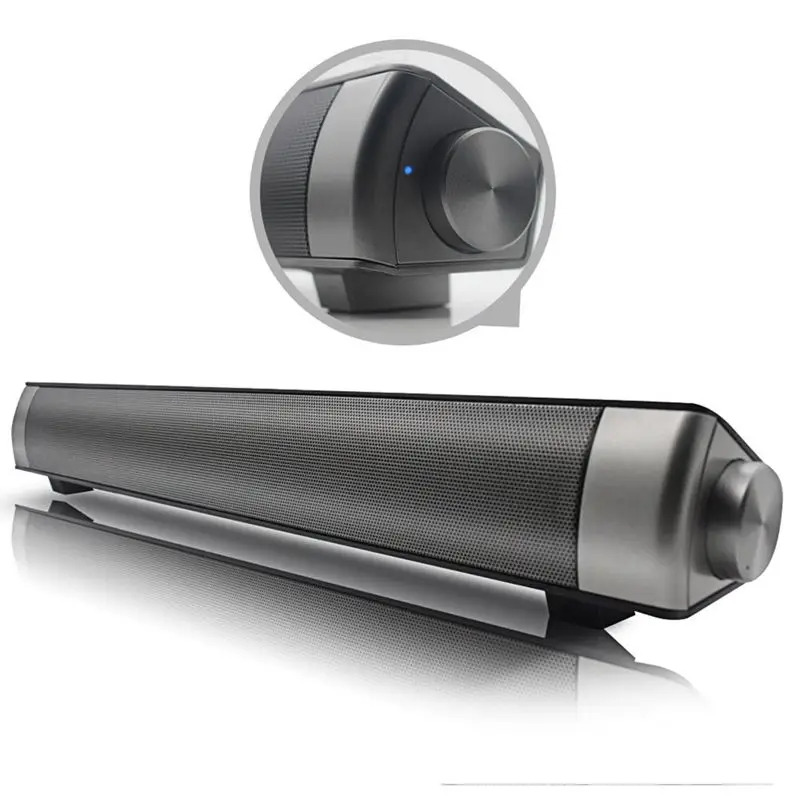 

Fashion Strong Super Bass Sound Bar TV Wireless Bluetooth Speaker Home TV Theater Sound bar with Subwoofer(Black)