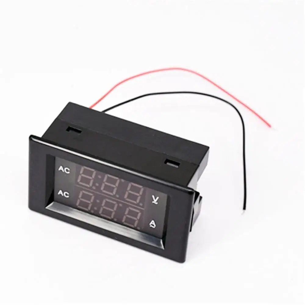 Digital Ammeter Voltmeter Voltage Detector LED Digital Display AC 500V Voltmeter 0-50A Ampere Meter Voltage Meter Volt