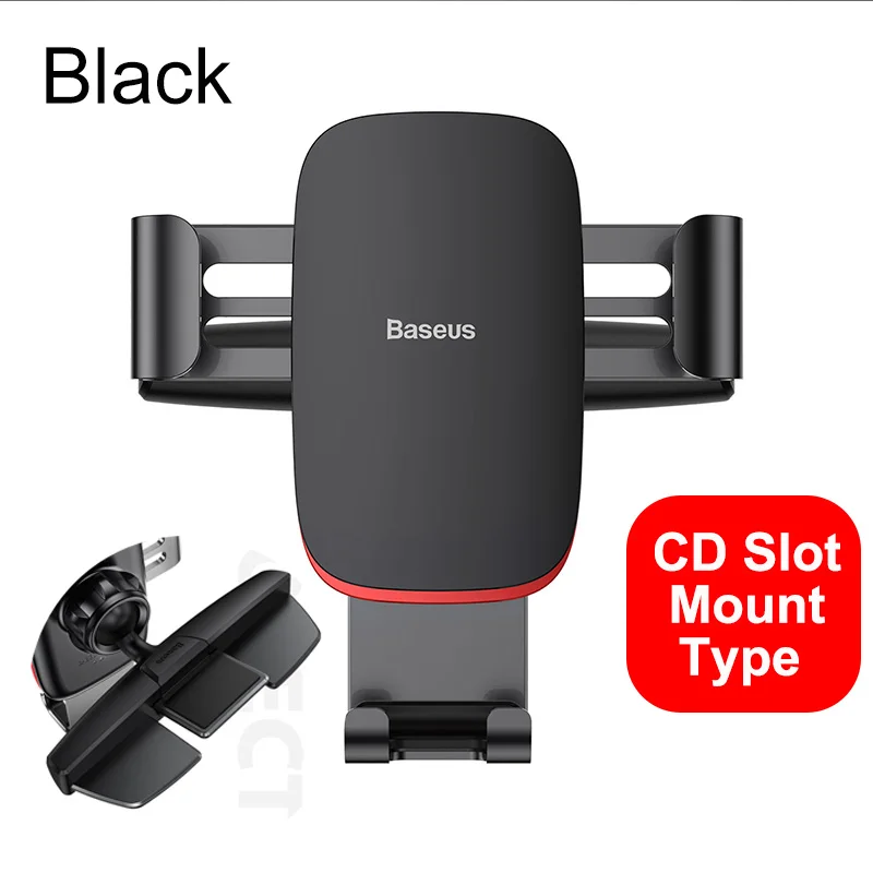 phone holder for desk Baseus Trọng Lực Giá Đỡ Điện Thoại Ô Tô Di Động Điện Thoại Kẹp Đứng Chân Đế Khe CD/Airvent Gắn Cho iPhone Samsung iphone stand Holders & Stands