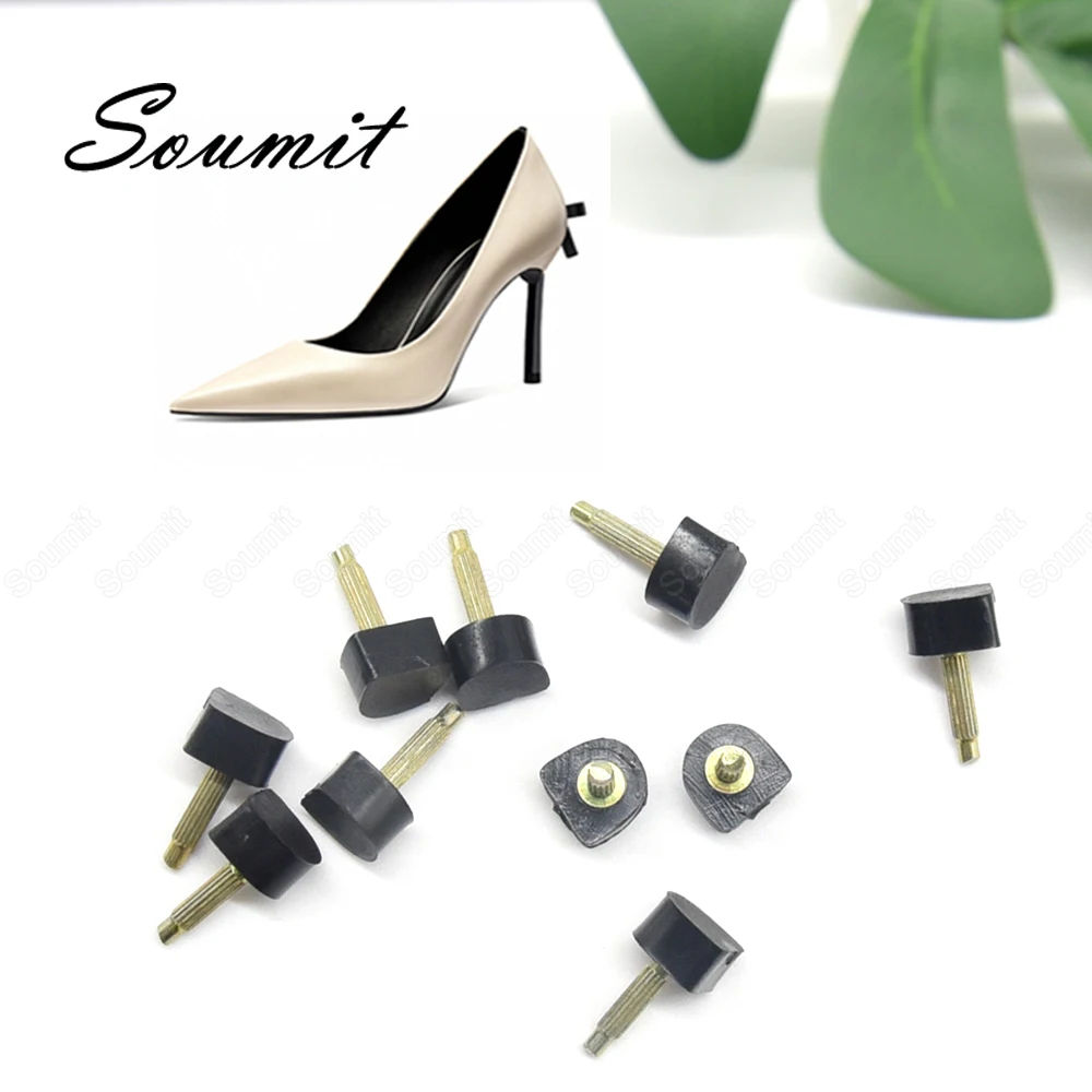 5Pce Repair Tip Spikes Women High Heel Shoes Replacement Stiletto Wear Protect X 